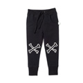 Minti Cross Bones Trackie Bone Heart Black